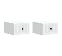 Wall-Mounted Bedside Cabinet with Drawer Engineered Wood Desk Floating vidaXL