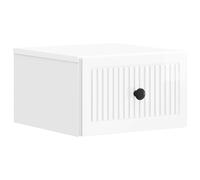 vidaXL Wall-Mounted Bedside Cabinet High Gloss White 33 x 34.5 x 20 cm