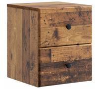 Wall-Mounted Bedside Cabinet with Drawer Engineered Wood Night Storage vidaXL
