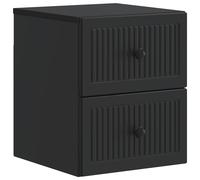 Wall-Mounted Bedside Cabinet with Drawer Engineered Wood Storage Indoor vidaXL