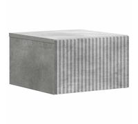 Wall-Mounted Bedside Cabinet with Drawer Engineered Wood Storage Unit vidaXL