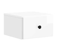 Wall-Mounted Bedside Cabinet with Drawer Engineered Wood Tables Storage vidaXL