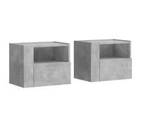 Wall-mounted Bedside Cabinets Floating Cabinet Hanging Bed Cabinet vidaXL