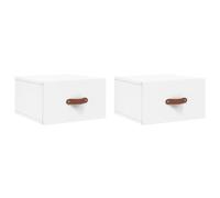 Wall-mounted Bedside Cabinets Side Cabinet Bedside Table Nightstand vidaXL
