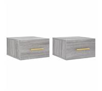 Wall-mounted Bedside Cabinets Side Cabinet Bedside Table Nightstand vidaXL