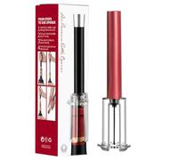Wall Mounted Beer Bottle Opener Opener Air Pressure Wine with A Push Easy and Down You Can The Cork in Just A Few Seconds Cork Out Tool Great Corkscrew Air Pressure (Red, One Size)