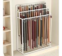 Wall Mounted Belt and Tie Rack with Hooks Versatile Scarf Hanger for Men's Ties Commercial Clothing Store Shelves Boutique Retail Storage Solutions