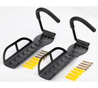 Wall Mounted Bicycle Hangers | Set of 2 Bike Rest | Garage Storage Rack | Space Saving | Pukkr