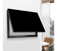 Wall-Mounted Black Fuse Box Cover | 70x50cm Meter Cabinet for Concealing Electric Meters & Breakers | Stylish Indoor Design Enhancing Home Aesthetics