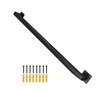 Wall-Mounted Black | Stair Railing Support Set | Strong Staircase Grab Bars | 1m to 2.5m Options | 300cm Sturdy Safety Rail for Home & Outdoor Use
