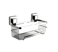 Wall Mounted Bottle Basket, Chrome, No Drilling, Easy Install