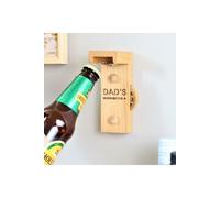 Wall mounted Bottle Opener Beerometer Beer Counter MijMoj Design Light Oak One Size