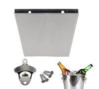 Wall Mounted Bottle Opener, with Storage Bucket Magnetic, Portable Wine Opener Kitchen Gadgets, for Men Husband Alcohol Beer Home Kitchen Bar Restaurant Farmhouse