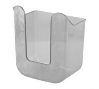 Wall Mounted Box, Kitchen Wet Wipes Dispenser, Bathroom Toilet Roll Holder, PET Plastic Storage Container with Large Opening Paper Towel Case, No Drill(Gray)