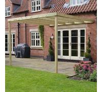 Wall Mounted Box Pergola - L360 x W360 x H270 cm - Light Green Rutland County Garden Furniture Ltd Light Green One Size