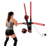Wall-Mounted Boxing Reflex Trainer with Speed Bags and Reaction Bars for Hand-Eye Coordination Improvement
