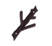 Wall Mounted Branch Hook, Iron Towel and Bag Holder with Three Arms, Indoor Wall Organizer for Bathroom, Kitchen, and Entryway Use Branch Hook Decorative Iron Entryway Bathroom Towel Kitchen Vintage