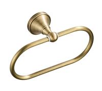Wall Mounted Brass Hand Towel Holder - Simple Heavy Duty Hanger - Ideal for Bath, Kitchen, Toilet,Brushed Bronze