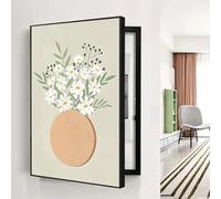 Wall Mounted Breaker Box Cover, Decorative Electrical Meter Cabinet for Home, Office, and Hallway, Modern Design, Hides Fuse Box, Easy Installation, 40cm x 50cm