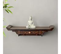 Wall-Mounted Buddha Altar, Personal Shrine Stand, Prayer Niche Shelf for Ancestral Tablets, Perfect for Homes and Temples, Spiritual Decor