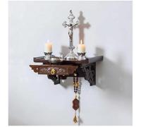 Wall-Mounted Buddha Altar Shelf, Retractable Pull-Out Board Design, Shrine Altar Table, Buddhist Niche Household God of Wealth Cabinet Guanyin Cabinet Ancestral Shrine,40 * 20cm/15.7 * 7.8in