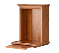 Wall-Mounted Buddha Stand Altar Table, Bamboo Prayer Niche for Pooja and Incense, Space-Saving Home Decor
