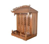 Wall-mounted Buddha Statue Stand,altar Stand With Niche,wooden Home Altar Table,Guanyin Shrine Telescopic Pull-out Shelf,accommodates Buddhist Ritual Items Offerings(L)