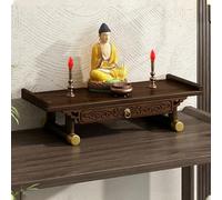Wall-mounted Buddha Statue Stand, Guanyin Shrine,Wooden Home Altar Table,Accommodates A Large Quantity Of Buddhist Ritual Items And Offerings,Suitable Home Office Use(B,L)