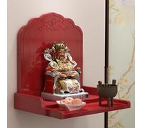 Wall-Mounted Buddha Statue Stand Shrine Altar Table,Bamboo Prayer Buddhist Niche Incense Table,Wall-Mounted Buddha Statue Altar Table,Wall-Mounted Shrine Altar Shelf,Buddha Platform(White,36x30x30cm/1