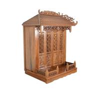 Wall-mounted Buddha Statue Stand,wooden Home Altar Table,Guanyin Shrine With Extendable Pull-out Shelf, Suitable For Displaying Buddhist Ritual Implements And Offerings(L)