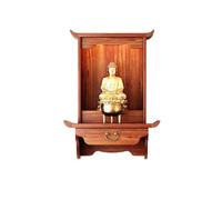 Wall-mounted Buddhist Altar Shelf, Buddha Cabinet, Worship Table with Pull-out Tray, Home Prayer Niche