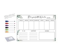 Wall Mounted Bulletin Board Erasable Clear Acrylic Weekly Planner Calendar Hanging Memos for Plan Organization Wall-Mounted Notice