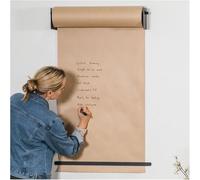 Wall Mounted Butcher Paper Holder Roller, Wall Mounted Kraft Paper Roll Dispenser Cutter Black Multiple Sizes(67cm/26.3in Wide)