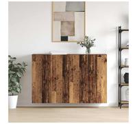Wall-Mounted Cabinet 2pcs Old Wood Engineered 69.5x34x90cm 4-Door Modern Storage