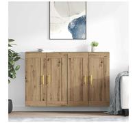 vidaXL Wall-mounted Cabinet 2 pcs Artisan Oak 69.5 x 34 x 90 cm
