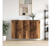Wall Mounted Cabinets Storage Cabinet Cupboard Display Cabinet 2 pcs vidaXL