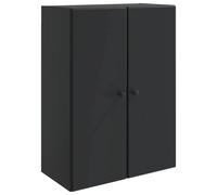 Wall-Mounted Cabinet Ample Storage 66 x 34.5 x 90 cm Black Engineered Wood