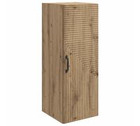 Wall-Mounted Cabinet Artisan Oak 33x34.5x90cm Engineered Wood 2-Shelf Vintage XL