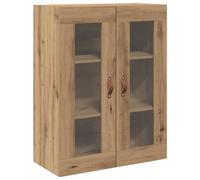 vidaXL Wall-mounted Bathroom Cabinet - Black Oak - 69.5 x 34 x 90 cm