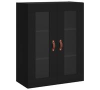 vidaXL Wall-mounted Cabinet Wall-mounted Black oak 69.5 x 34 x 90 cm