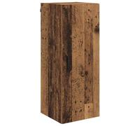 Wall Mounted Cabinet Old Wood Engineered Wood 34.5x34x90cm 1 Door with Shelf x2