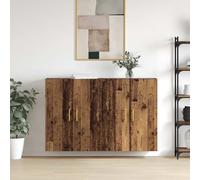 Wall-Mounted Cabinet Engineered Wood Old Wood 69.5 x 34 x 90 cm Slim Unit 2-Door