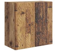 Wall-Mounted Cabinet Artisan Oak 33x34.5x90cm Engineered Wood 2-Shelf CompactPro