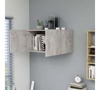 vidaXL Wall Mounted Cabinet Concrete Grey 80x39x40 cm Engineered Wood