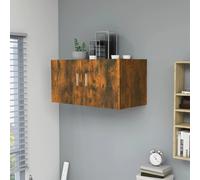vidaXL Wall Mounted Cabinet Smoked Oak 80x39x40 cm Engineered Wood UK HOT