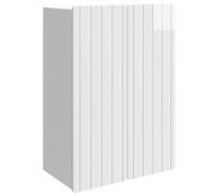 Wall-Mounted Cabinet High Gloss White 66x34.5x92 cm Engineered Wood 2D2S Vintage