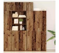 Wall-Mounted Cabinet Old Wood 30x42.5x39.5cm Engineered Wood 1 Door Space-Saving