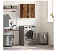 Wall-Mounted Cabinet Old Wood 60 x 31 x 60 cm Engineered Wood 2-Shelf LivingRoom