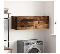 Wall-mounted cabinet Old wood engineered wood 100 x 36.5 x 35 cm 2-shelf storage