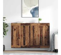 vidaXL Wall-mounted Cabinet 2 pcs Old Wood 69.5 x 34 x 90 cm